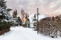 Building in Wiek in winter