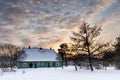 Building in Wiek in winter