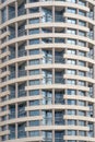 Building window and balconies in the building. Modern apartment buildings in new neighborhood. Texture Royalty Free Stock Photo