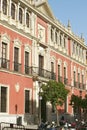Building windows in city of Sevilla, Andalucia, Southern Spain