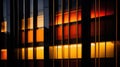 A building with windows lit up at night, AI Royalty Free Stock Photo