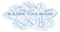 Building Your Brand word cloud Royalty Free Stock Photo