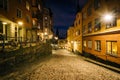 Buildings along Bellmansgatan at night, in SÃÂ¶dermalm, Stockholm