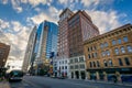 Buildings along Broad Street in downtown Columbus, Ohio