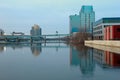 Buildings along grand River