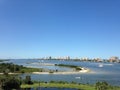 Buildings along Halifax River in Florida.