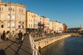 Buildings along the harbour front in Ramsgate, Kent, UK