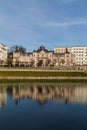 Buildings Along the River Salzach in Salzburg