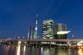 Dec 2, 2016: Tokyo Japan: The buildings along side Sumida rivers