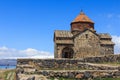 The buildings of the ancient monastery of Sevanavank near Lake Sevan in Armenia Royalty Free Stock Photo