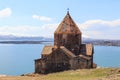 The buildings of the ancient monastery of Sevanavank near Lake Sevan in Armenia Royalty Free Stock Photo