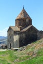 The buildings of the ancient monastery of Sevanavank near Lake Sevan in Armenia Royalty Free Stock Photo
