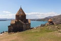 The buildings of the ancient monastery of Sevanavank near Lake Sevan in Armenia Royalty Free Stock Photo