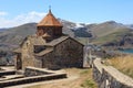 The buildings of the ancient monastery of Sevanavank near Lake Sevan in Armenia Royalty Free Stock Photo