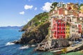 Buildings architecture in Cinque Terre - Five lands ,at Riomaggiore village
