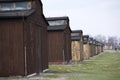 Buildings at Auschwitz concentration camp, Poland Royalty Free Stock Photo