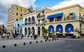 Buildings around the Plaza Vieja in Old Havana, Cuba Royalty Free Stock Photo