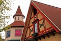 Buildings in bavarian style architecture