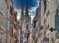 Buildings in the beautiful city of Bayonne. France. Europe