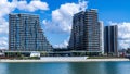 Buildings on Belgrade Waterfront new chapter in the city of Belgrade. Royalty Free Stock Photo