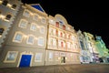 Buildings on the boardwalk at night, in Atlantic City, New Jersey