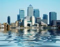 Buildings at Canary Wharf Royalty Free Stock Photo