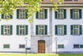 The buildings of the Castle Church in Interlaken