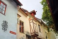 Buildings on Catherine Lane, the short lane 135 m in the historic district of Old Town, Tallinn, Estonia Royalty Free Stock Photo