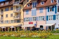 Buildings on Chamerstrasse street in Zug, Switzerland