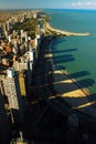 The buildings of ChicagoÃ¢â¬â¢s lakefront Royalty Free Stock Photo