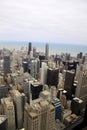 Buildings of Chicago viewed from an elevation