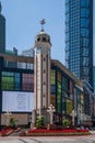 Buildings in Chongqing landmark Liberation Monument and the business district