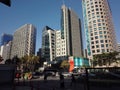 Buildings and cityscape Avenida Paulista in the city of Sao Paulo