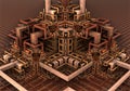 Buildings complex-3D rendered virtual scene artwork