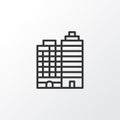 Buildings Complex Icon Symbol. Premium Quality Isolated Hotel Element In Trendy Style.