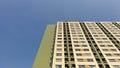 Buildings construction pattern in city background blue sky. Royalty Free Stock Photo