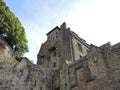 Buildings in courtyard of mont saint-michel abbey Royalty Free Stock Photo