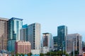 Buildings at downtown Seattle at dawn Royalty Free Stock Photo