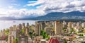 Buildings in Downtown Vancouver City. BC, Canada Royalty Free Stock Photo