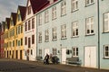 Buildings in Faroe Islands capital old town Royalty Free Stock Photo