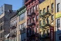 Buildings with Fire Escape in Chinatown, NYC Royalty Free Stock Photo