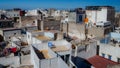 Roofs of Essaouira Marocco, January 2019 Royalty Free Stock Photo
