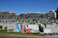Buildings of the former Olympic Village in Munich, Germany