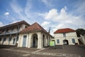 Buildings at the Fort Vredeburg Museum. Vredeburg Fort is a former colonial fort located in the city of Yogyakarta, Indonesia. Royalty Free Stock Photo