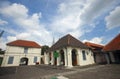 Buildings at the Fort Vredeburg Museum. Vredeburg Fort is a former colonial fort located in the city of Yogyakarta, Indonesia. Royalty Free Stock Photo