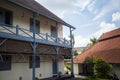 Buildings at the Fort Vredeburg Museum. Vredeburg Fort is a former colonial fort located in the city of Yogyakarta, Indonesia. Royalty Free Stock Photo