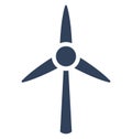 Aerogenerator, mill, Isolated Vector Icon which can be easily edit or modified.