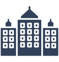 Apartments, Isolated Vector Icon which can be easily edit or modified. Royalty Free Stock Photo