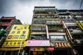 Buildings on Guangzhou Street in the Wanhua District, in Taipei, Taiwan.