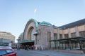 Buildings of the Helsinki central railway station. Finland, Helsinki. 24 November 2018 Royalty Free Stock Photo